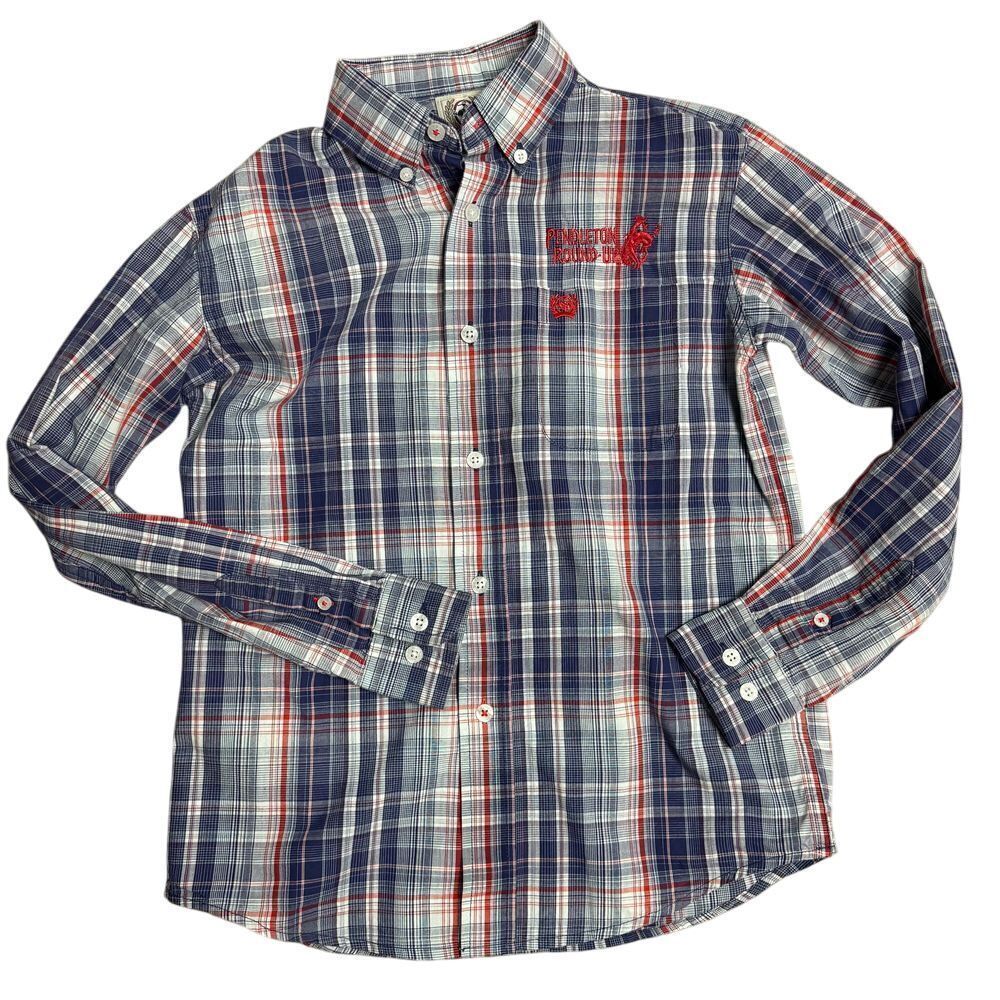 Cinch Youth Kid Medium 10 Pendleton Round Up Rodeo Button Up‎ Long Sleeve Shirt